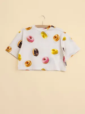 Donuts Cropped T-Shirt Kids
