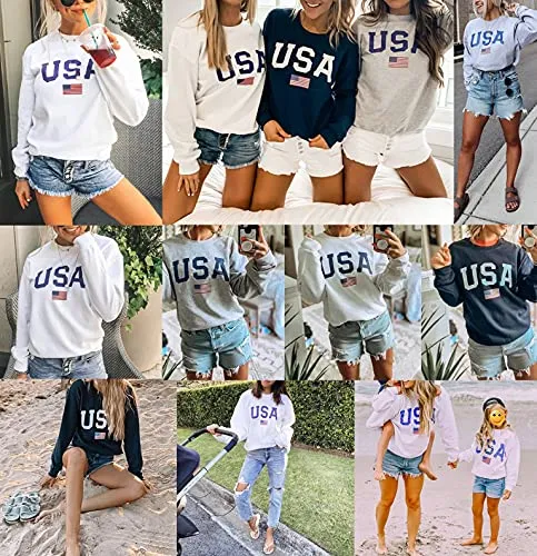 Dressmine USA Women's Long Sleeve Sweatshirt
