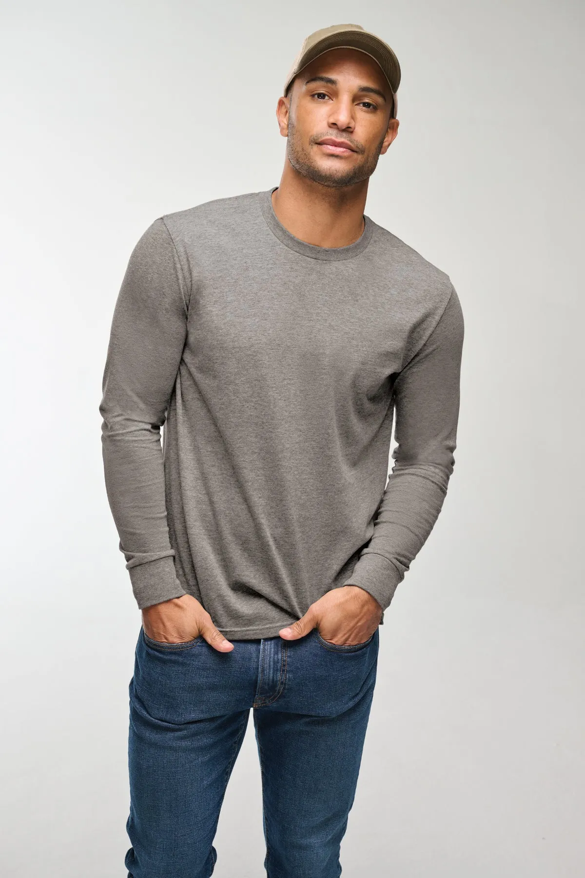 DT109 District® Perfect Blend® CVC Long Sleeve Tee