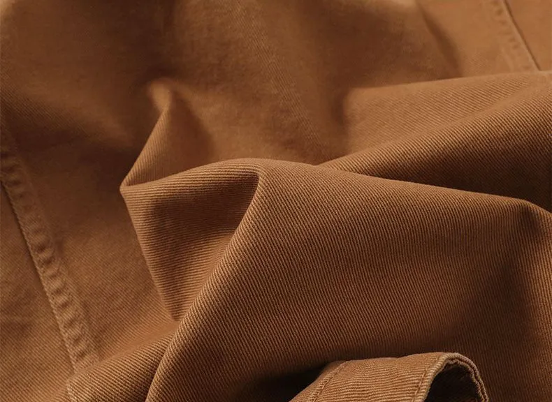 Durable Gradient Trucker Jacket Featuring a Stand-Up Collar