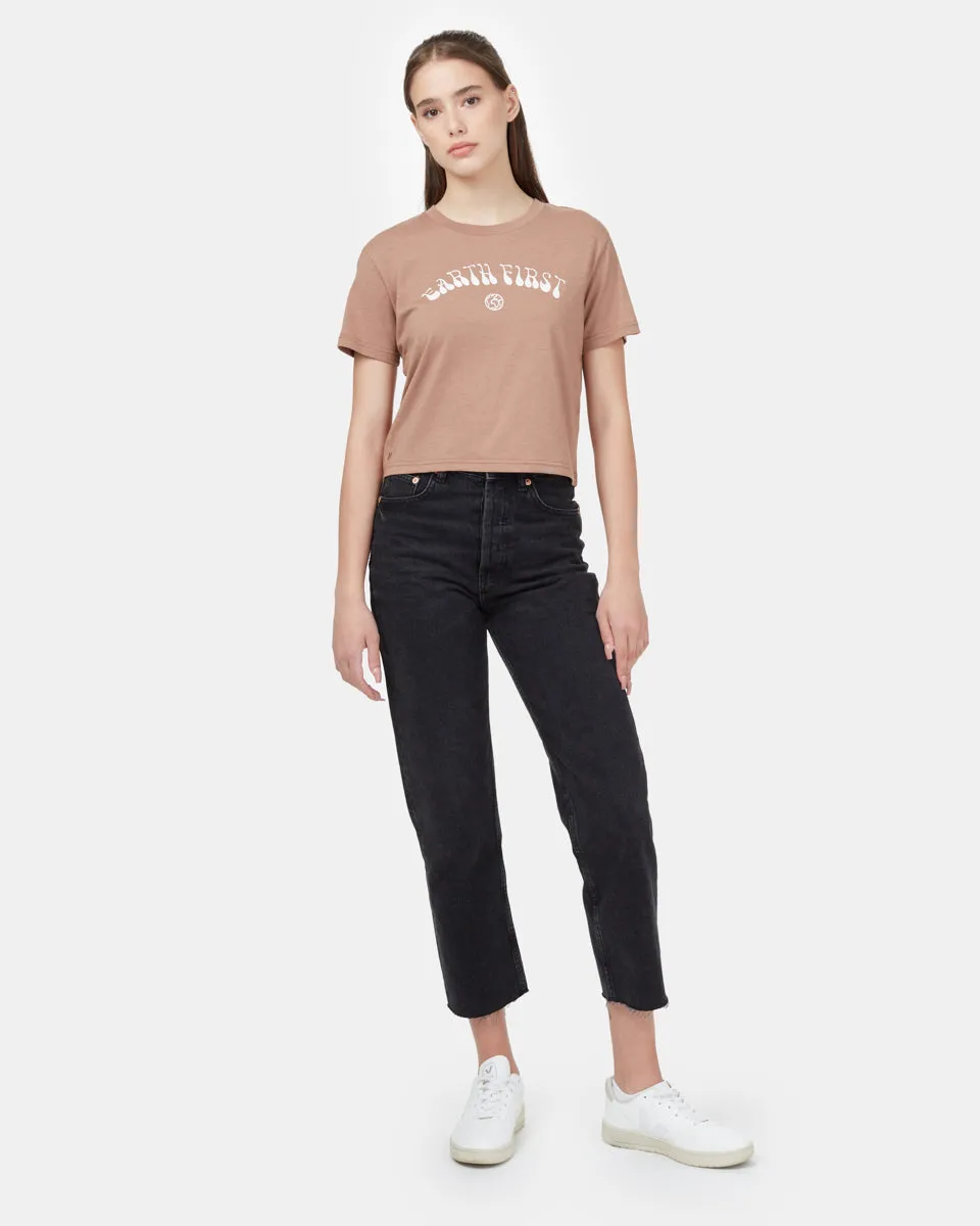 Earth First Cropped T-Shirt