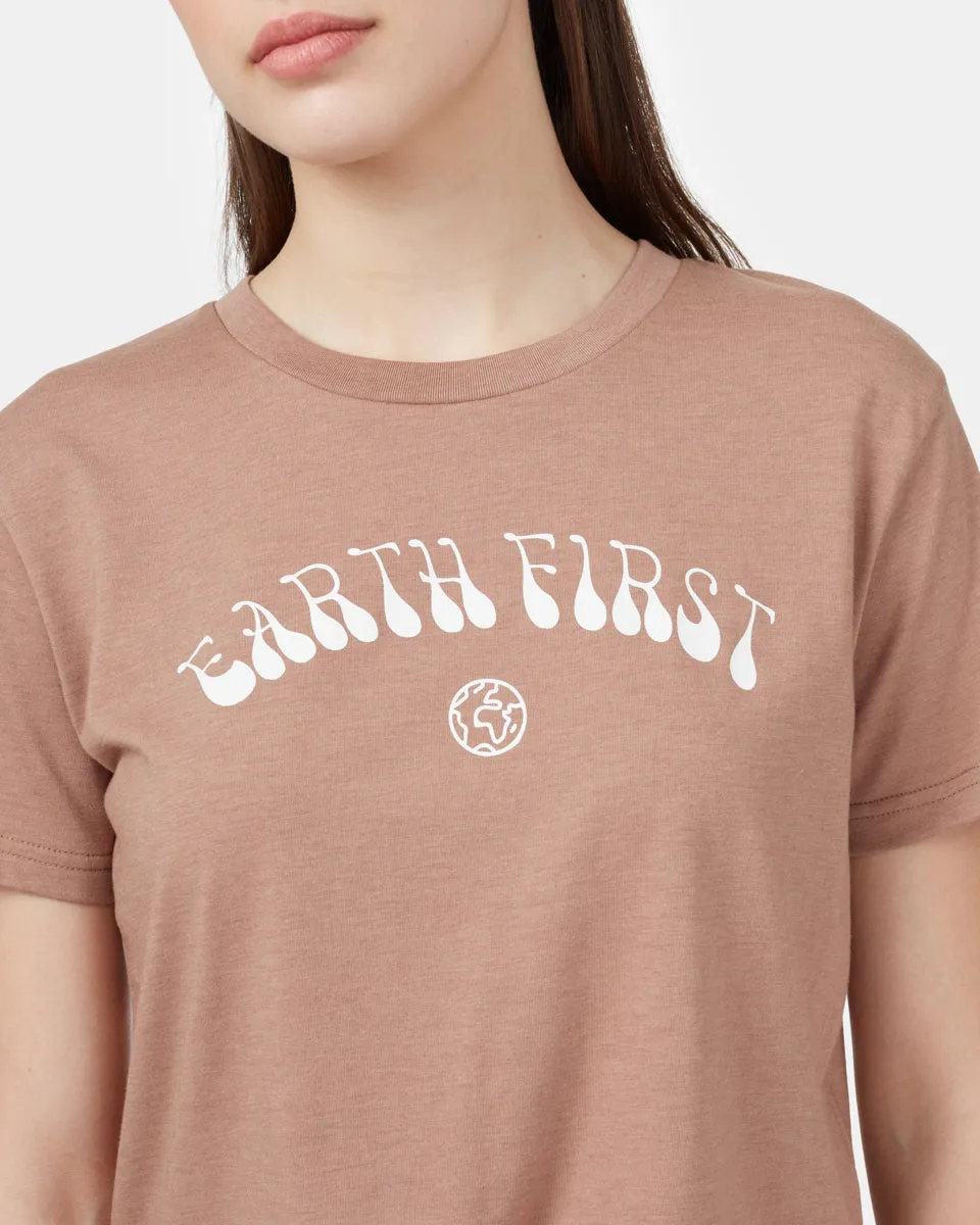 Earth First Cropped T-Shirt
