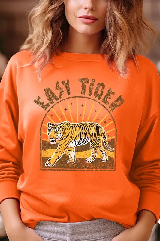 Easy Tiger Graphic Fleece Sweatshirts