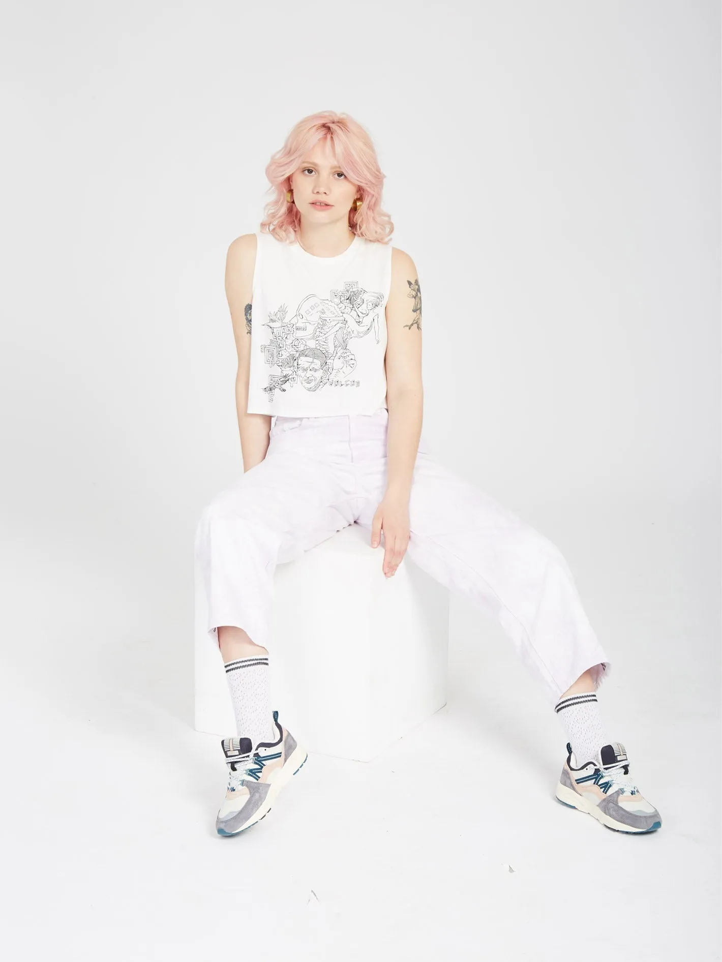 Ed Merlin Murray Tank Top - STAR WHITE