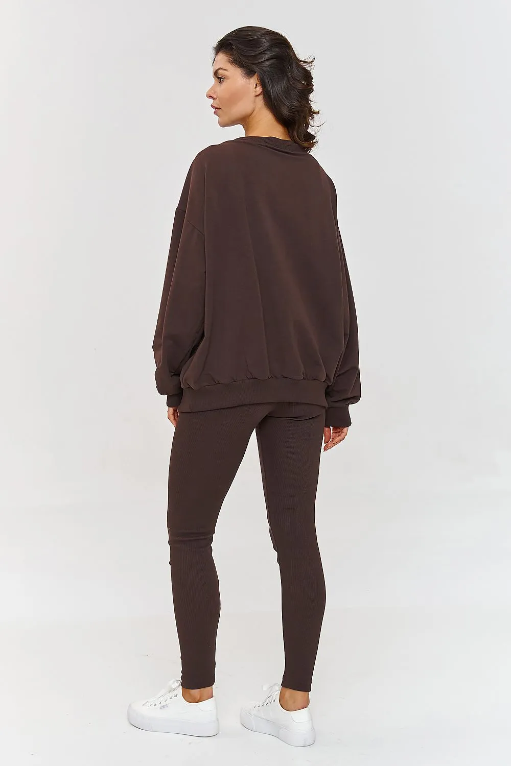 Elegant V-Neck Oversized Tracksuit Set