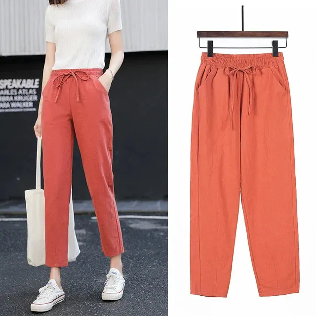 Ella | Linen Harem Pants