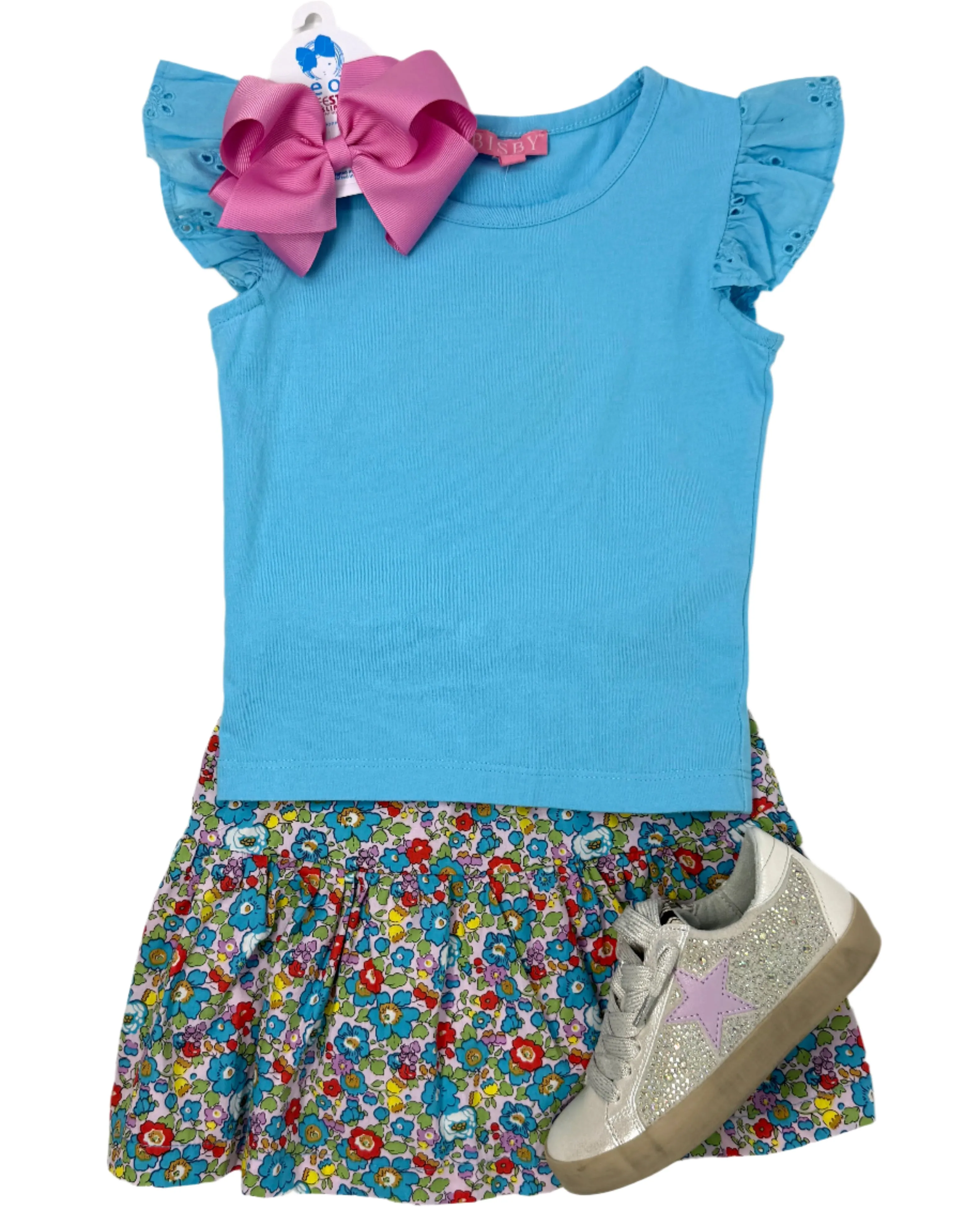 Eyelet Tank - Aqua