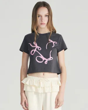 Fallett Flowing Ribbon T-shirt Charcoal
