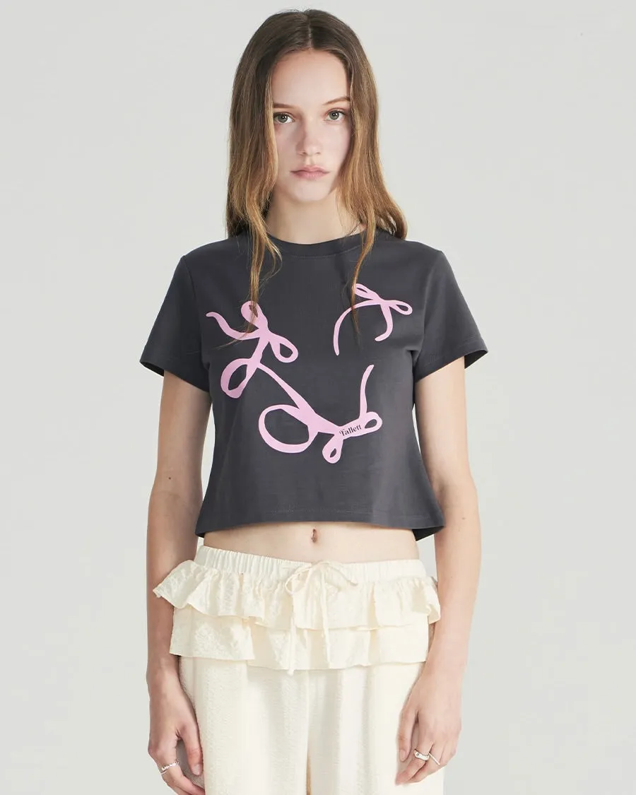 Fallett Flowing Ribbon T-shirt Charcoal