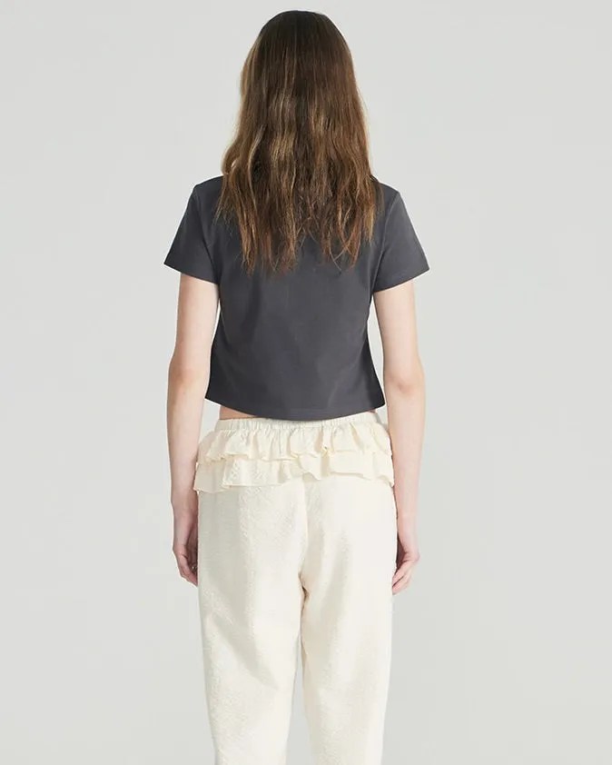 Fallett Flowing Ribbon T-shirt Charcoal