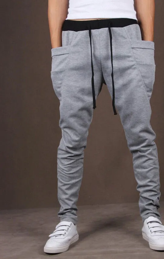 Fashion Sweatpants Trousers Men Harem Pants Pants, Men'S Big Pocket Design Man Cargo Joggers M ~ XX