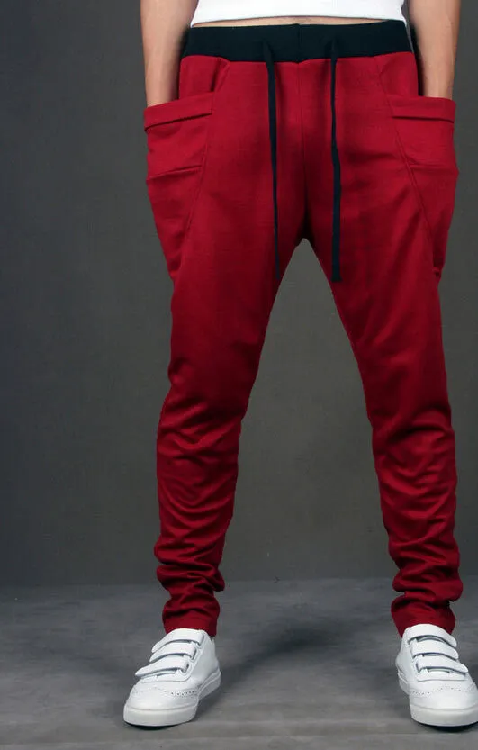 Fashion Sweatpants Trousers Men Harem Pants Pants, Men'S Big Pocket Design Man Cargo Joggers M ~ XX