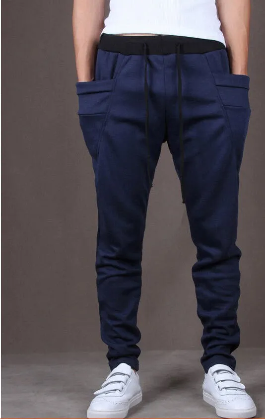 Fashion Sweatpants Trousers Men Harem Pants Pants, Men'S Big Pocket Design Man Cargo Joggers M ~ XX
