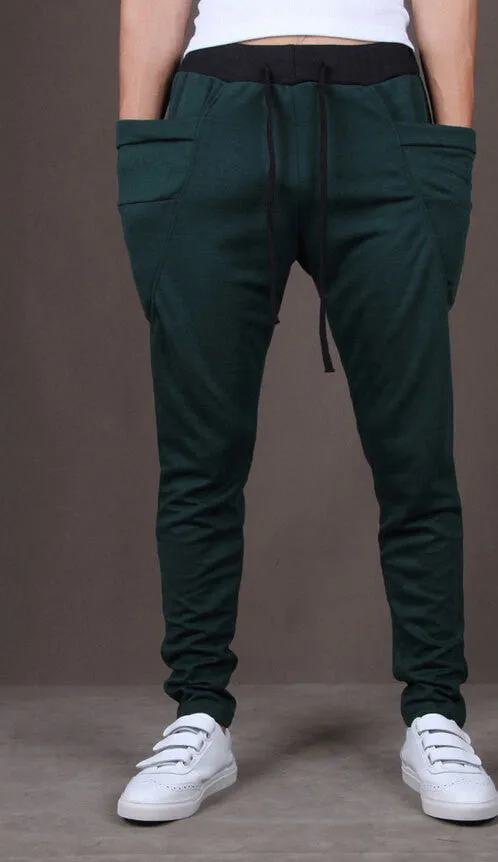 Fashion Sweatpants Trousers Men Harem Pants Pants, Men'S Big Pocket Design Man Cargo Joggers M ~ XX