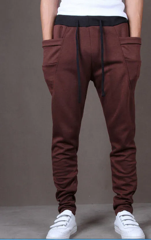 Fashion Sweatpants Trousers Men Harem Pants Pants, Men'S Big Pocket Design Man Cargo Joggers M ~ XX