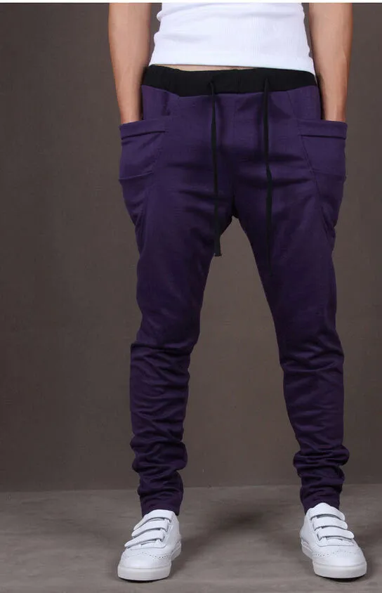 Fashion Sweatpants Trousers Men Harem Pants Pants, Men'S Big Pocket Design Man Cargo Joggers M ~ XX