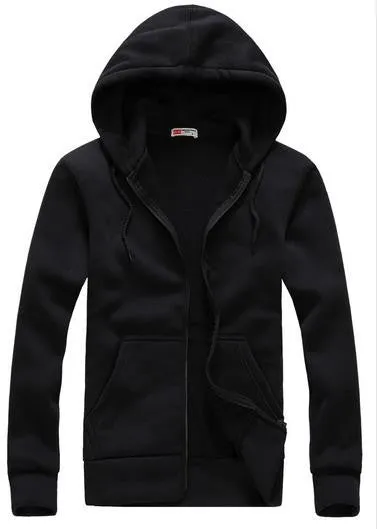 fashion Sweatshirt Men Hit Color Men Hoodies Casual Side Zipper Mensports Suit Slim Sportswear