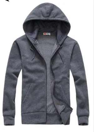 fashion Sweatshirt Men Hit Color Men Hoodies Casual Side Zipper Mensports Suit Slim Sportswear