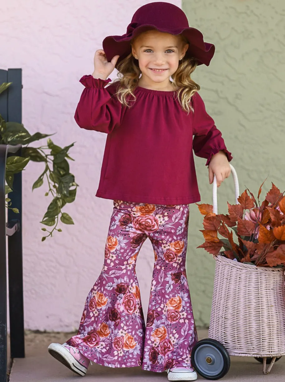 Fav Flowers Bell Bottom Set