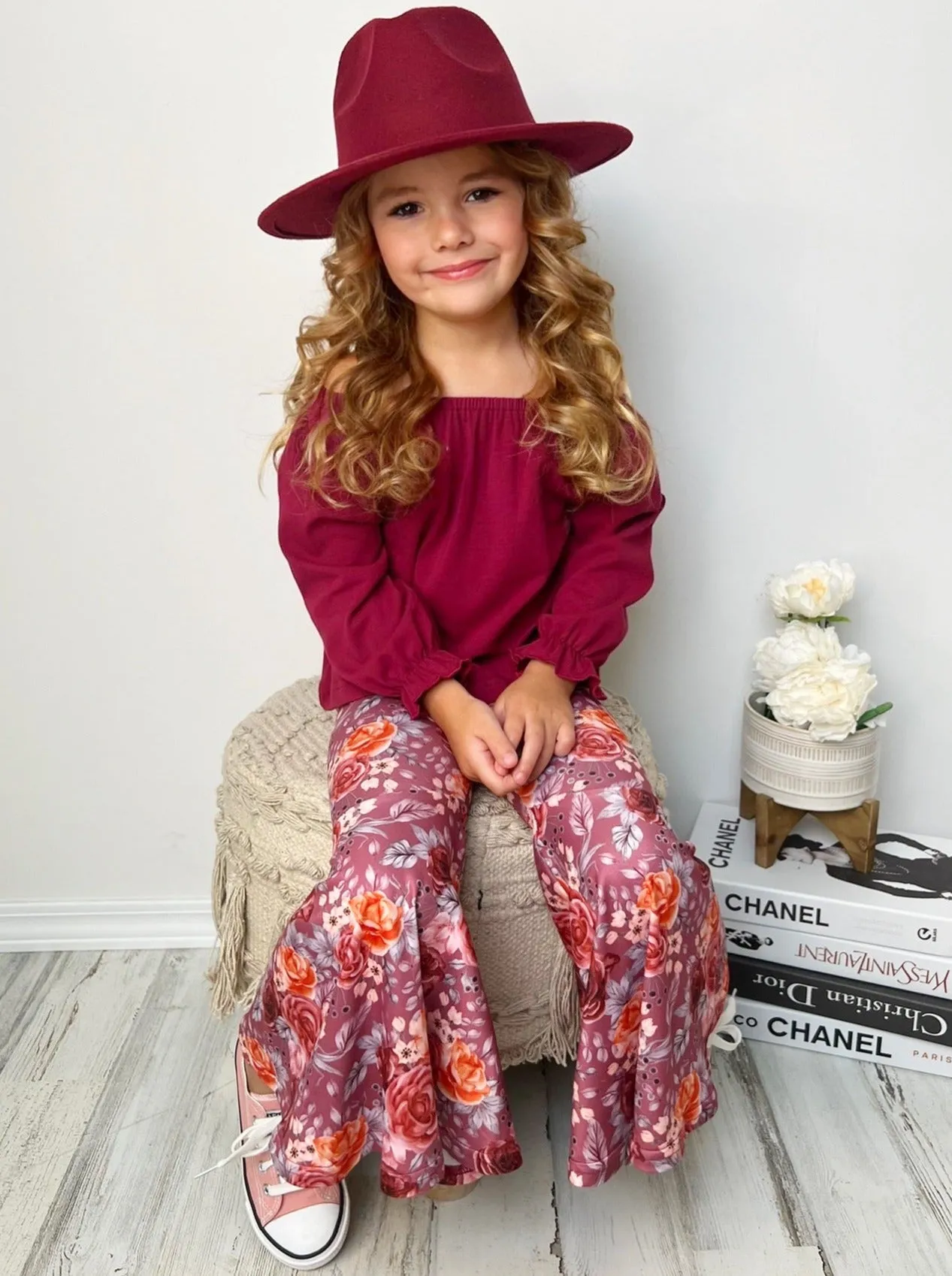 Fav Flowers Bell Bottom Set