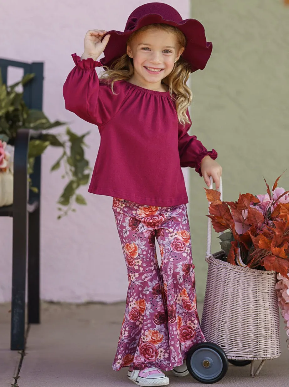 Fav Flowers Bell Bottom Set