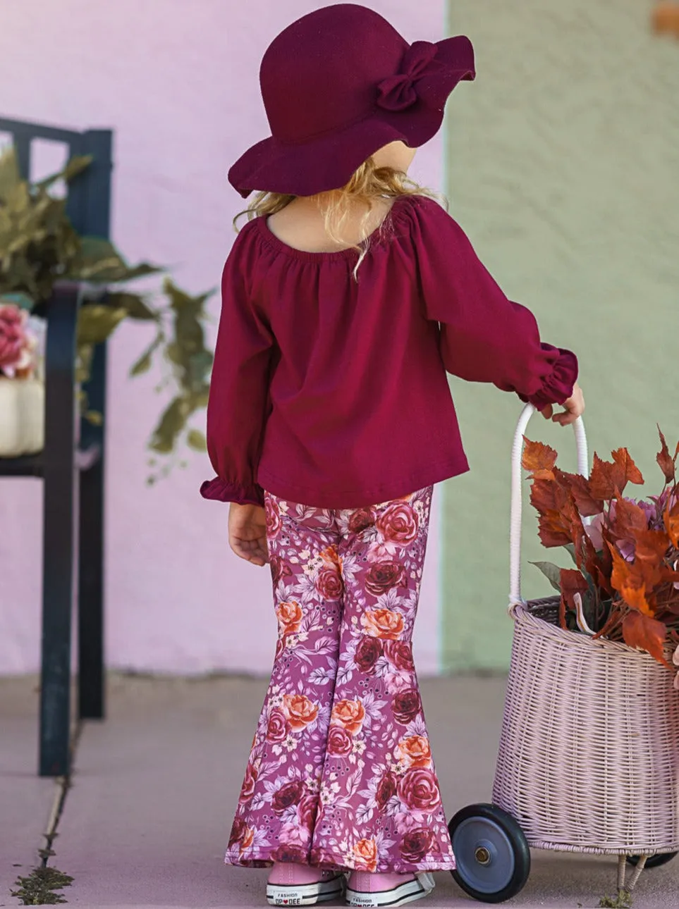 Fav Flowers Bell Bottom Set