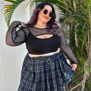 Fishnet Top - Alanis - Black