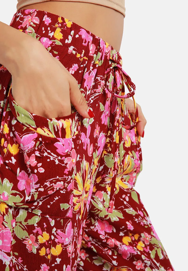 Floral Printed Harem Pants