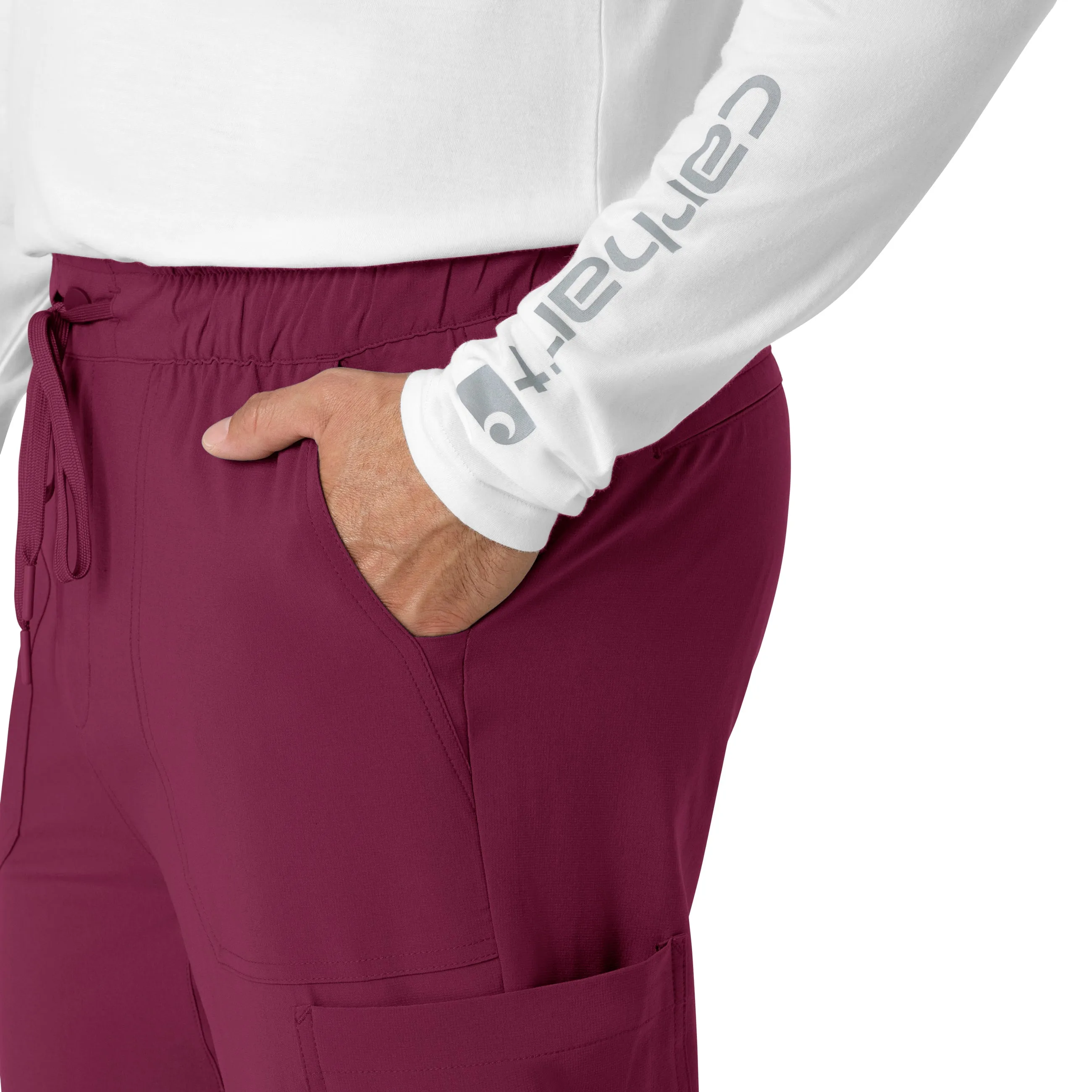 Force Cross-Flex C56310 Men's Jogger Scrub Pants Wine
