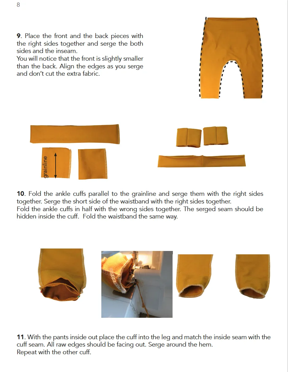 Front pocket harems
