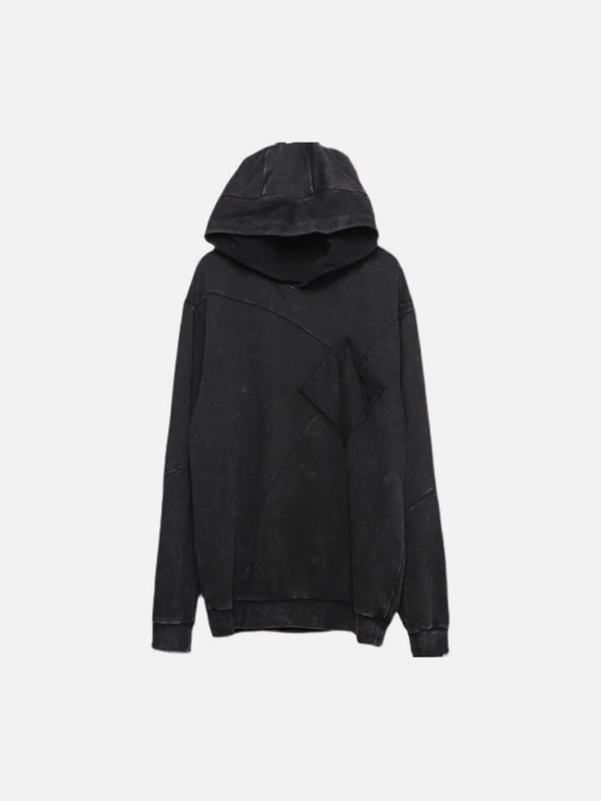 Function Vintage Patchwork Washed Hoodie