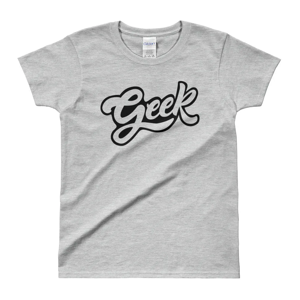 Geek T Shirts Nerd T Shirt Grey Geek Nerd T Shirt for Women
