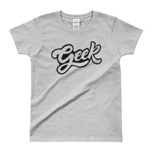 Geek T Shirts Nerd T Shirt Grey Geek Nerd T Shirt for Women