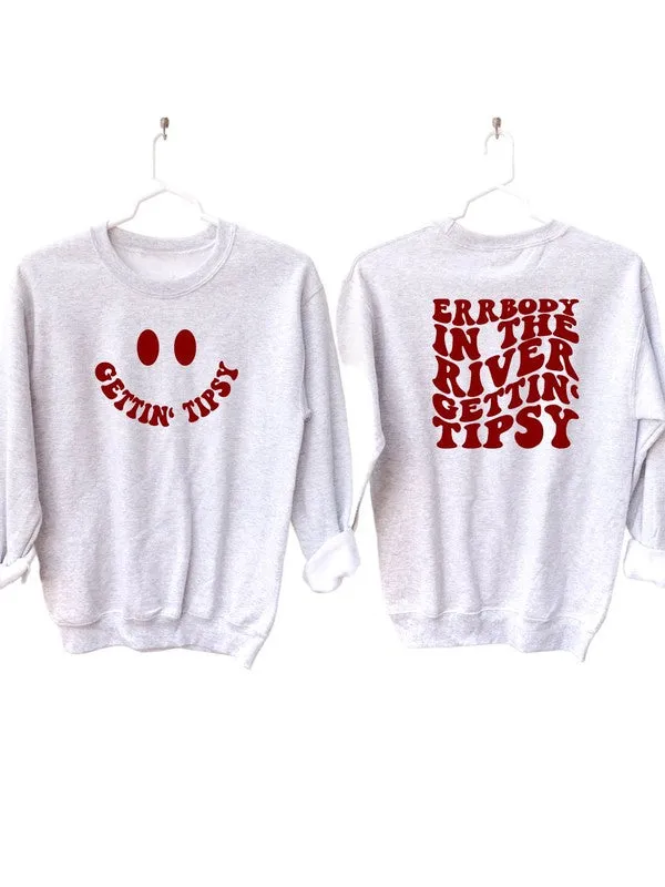Gettin' Tipsy River Crewneck Sweatshirt