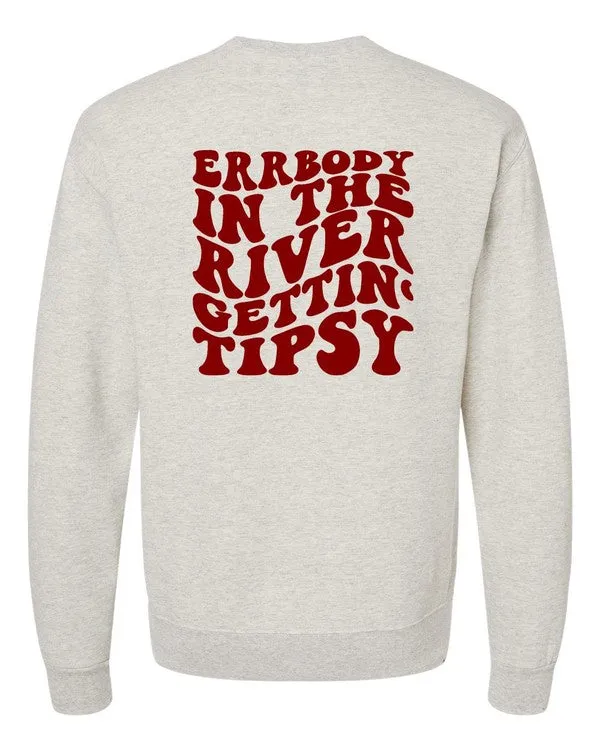 Gettin' Tipsy River Crewneck Sweatshirt
