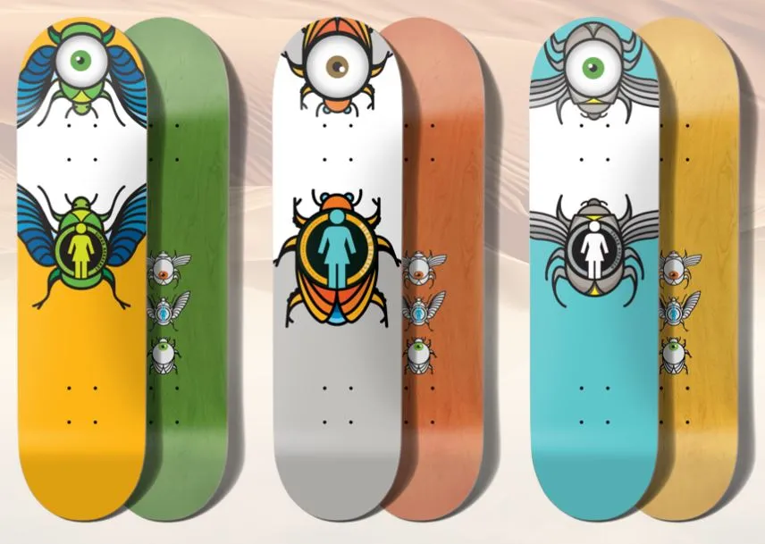 Girl Skateboard Beetle Bum Tyler Pacheco Skateboard Deck - 8.375"