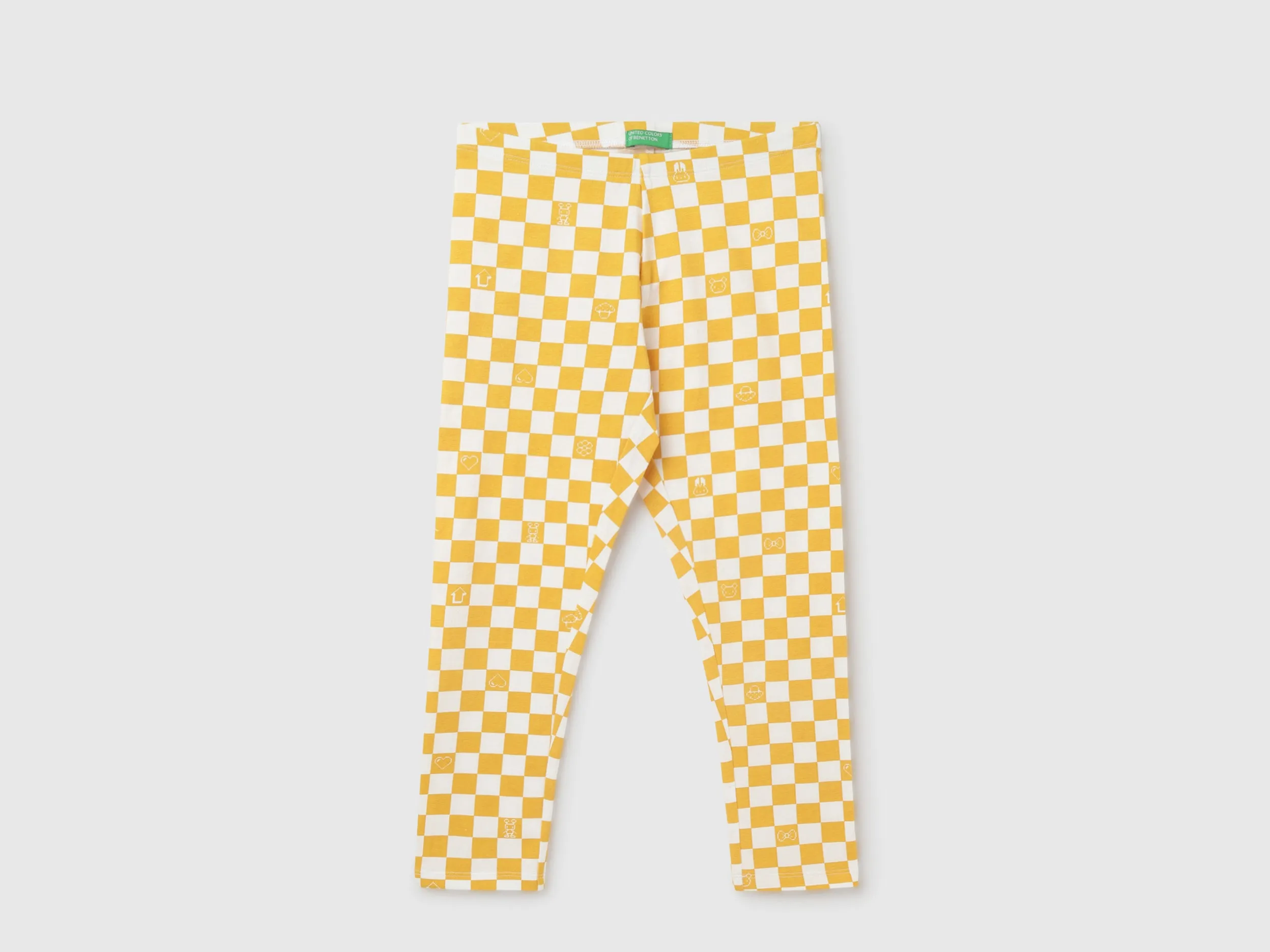Girl's Checked Regular Fit Leggings