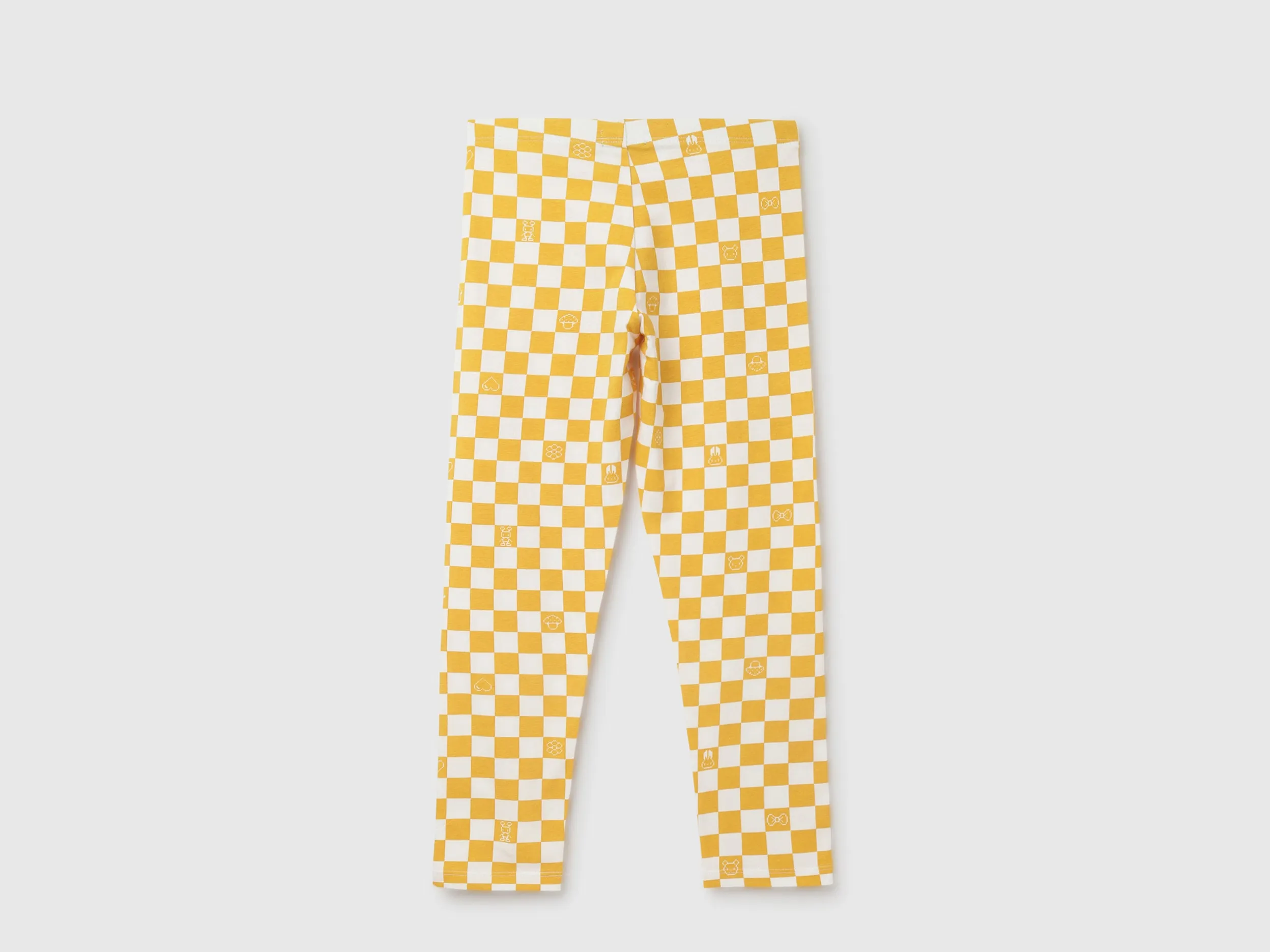 Girl's Checked Regular Fit Leggings