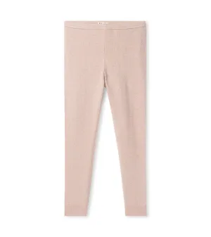 Gold Shimmer Cable Knit Legging