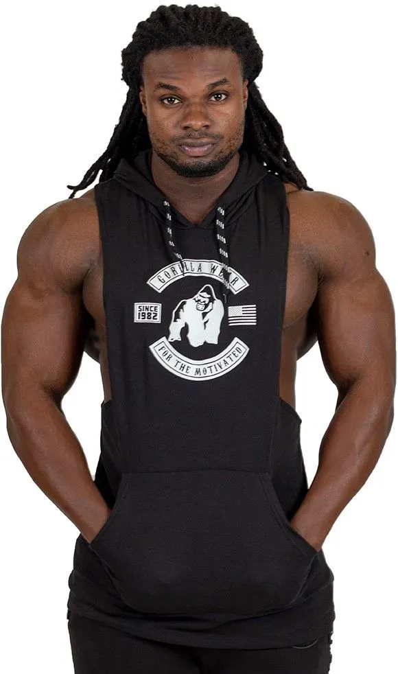 Gorilla Wear - Lawrence Hooded Tank Top - BLACK
