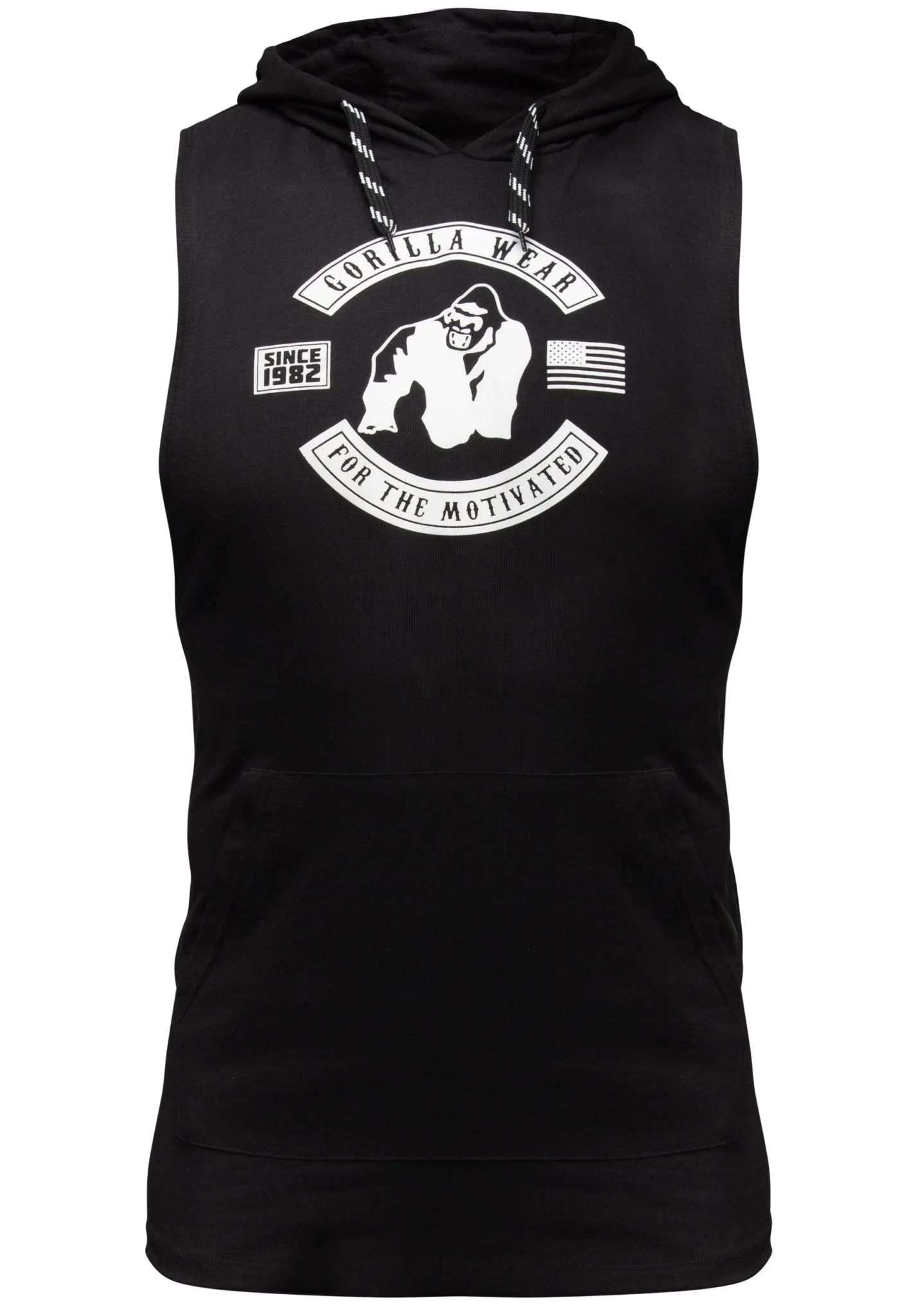 Gorilla Wear Lawrence Hooded Tank Top - Black