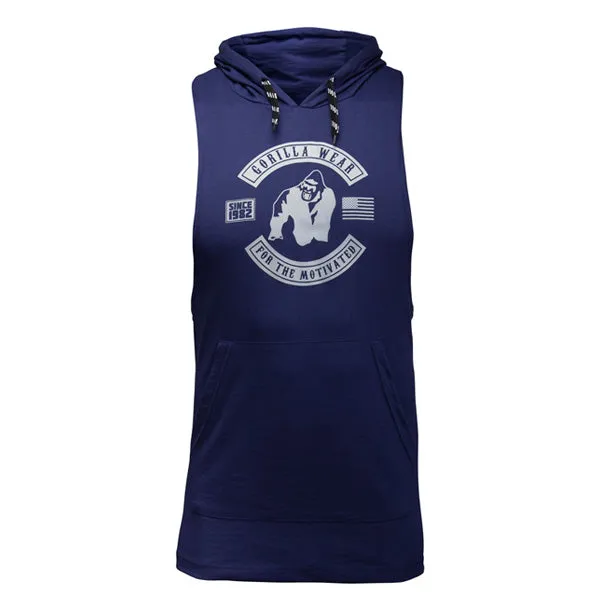 Gorilla Wear - Lawrence Hooded Tank Top - Navy