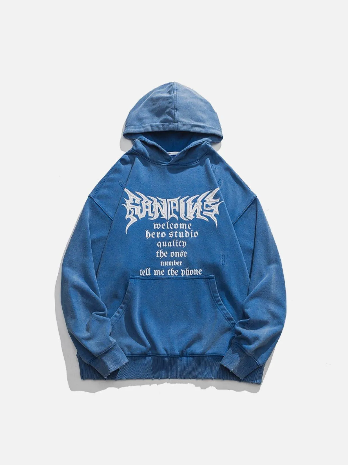 Gothic Alphabet Cut Hoodie