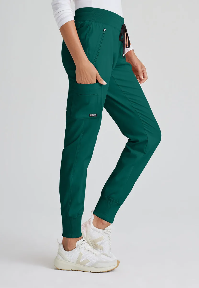 Greys Anatomy Stretch GRSP537 Eden Jogger Hunter Green