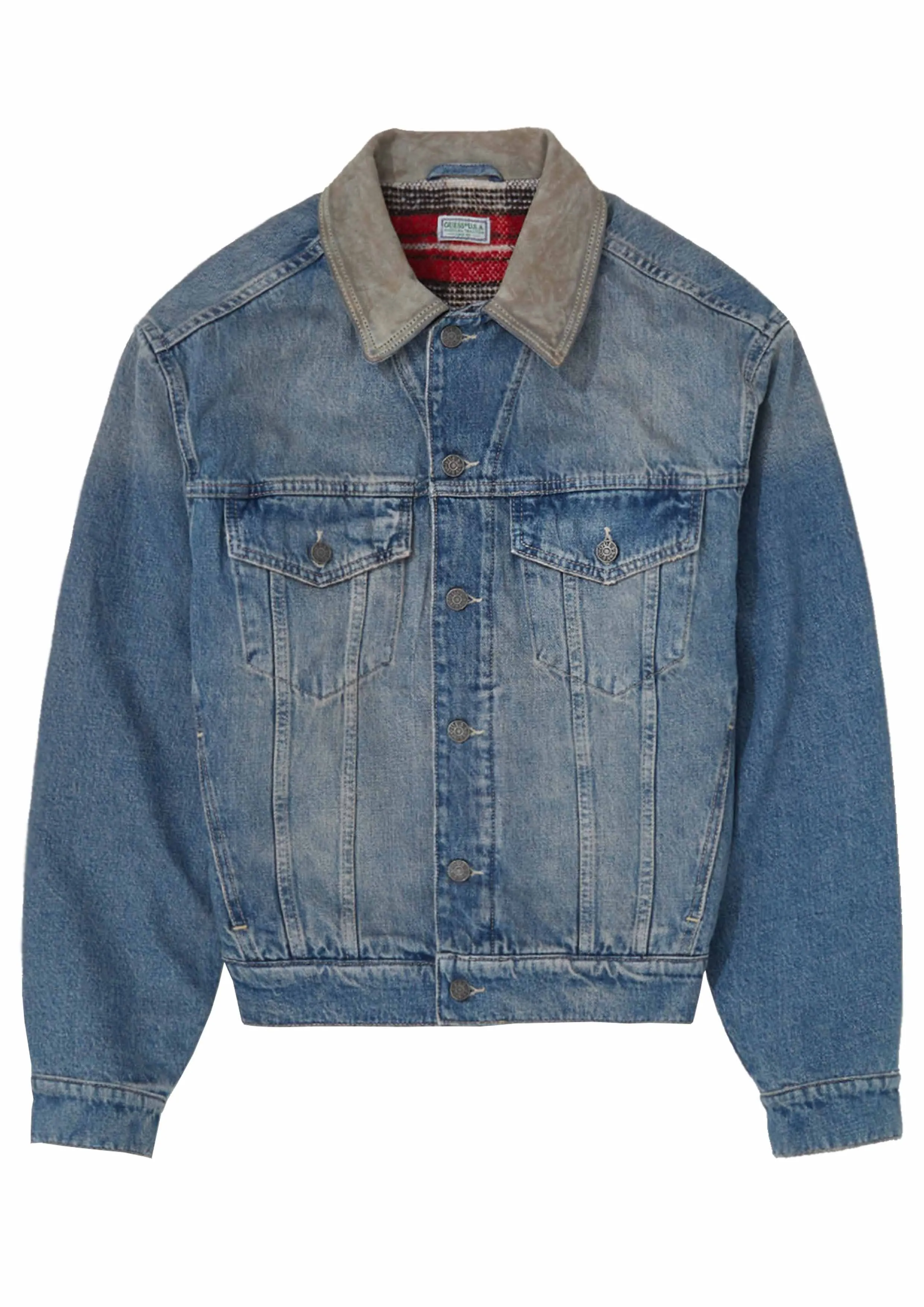 GUESS USA - GUSA DENIM TRUCKER JACKET LIGHT WASH