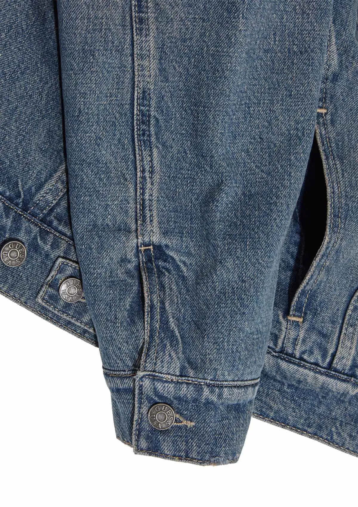 GUESS USA - GUSA DENIM TRUCKER JACKET LIGHT WASH