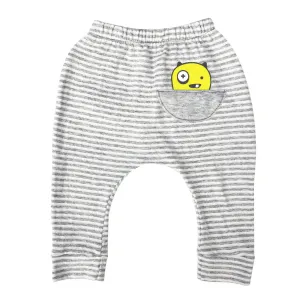Hammer Pants - Grey Stripes | White