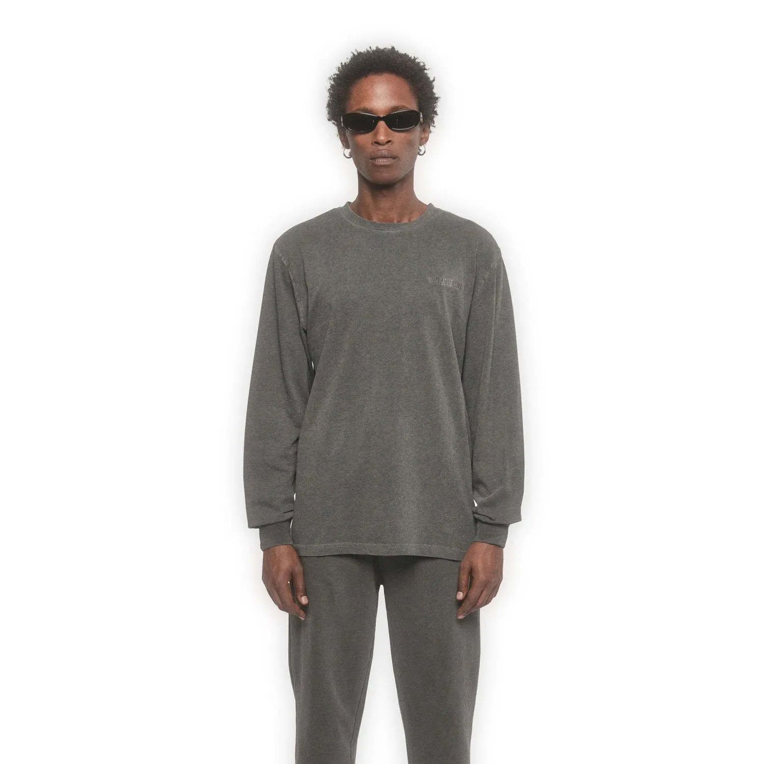 Han Kjøbenhavn Men Casual Long Sleeve Tee Dark Grey 20003