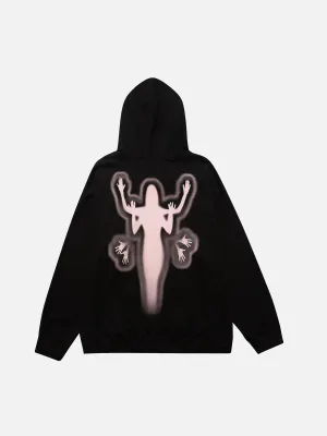 Hands Human Silhouette Hoodie