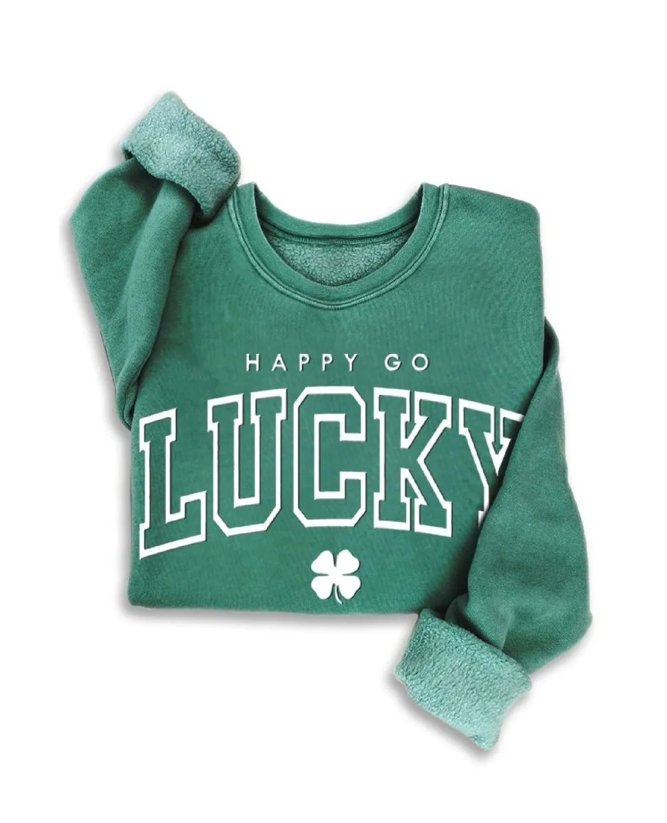 Happy Go Lucky Sweatshirt Mineral Green
